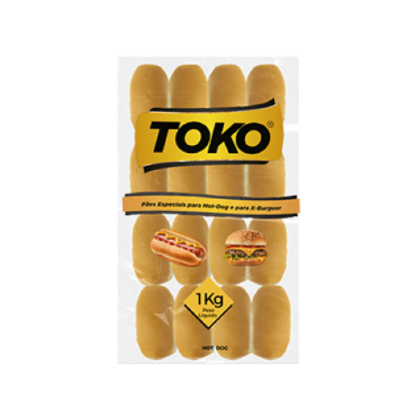 PÃO HOT DOG TRADICIONAL TOKO C/16UN