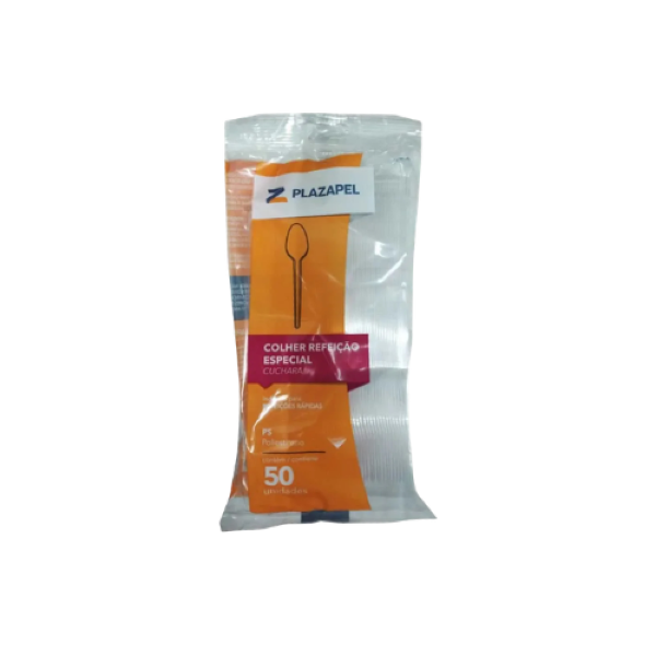 COLHER REFEICAO ESPECIAL CRISTAL PLAZAPEL C/50