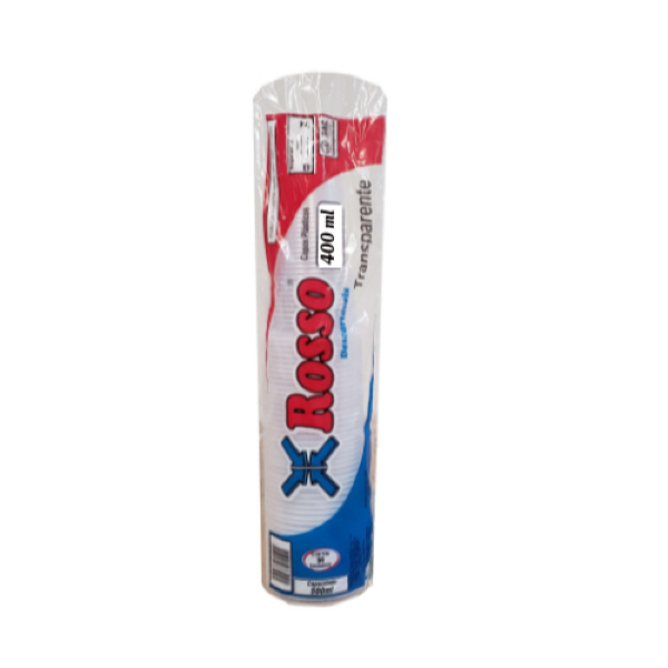 COPOS ROSSO DESCARTÁVEIS 400ML C/50