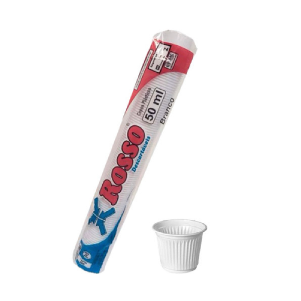 COPOS ROSSO DESCARTÁVEIS 50ML C/100