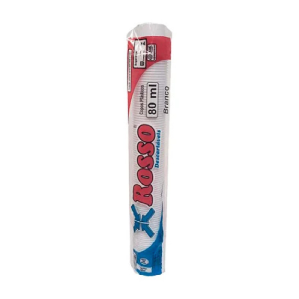 COPOS ROSSO DESCARTÁVEIS 80ML C/100