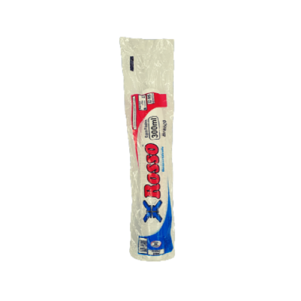 COPOS ROSSO DESCARTÁVEIS BRANCO 300ML C/100