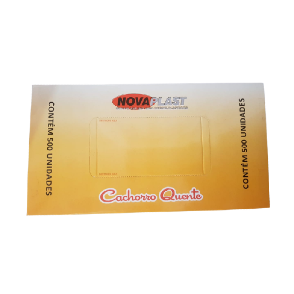 EMBALAGEM HOT DOG 11X22 NOVAPLAST C/500