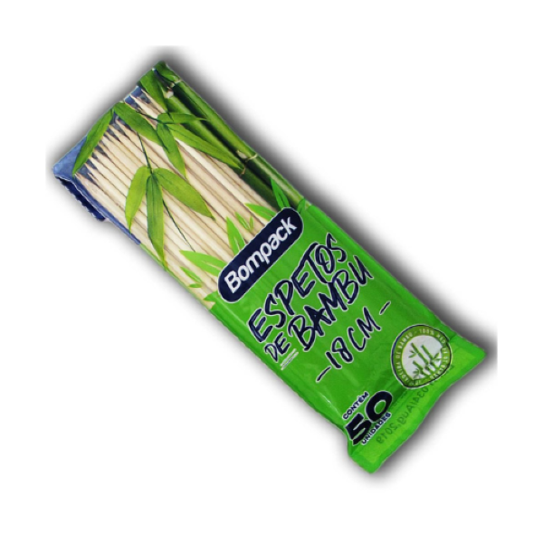 ESPETINHO DE BAMBU GOLF BOMPACK  9CM C/50