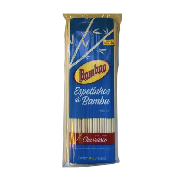ESPETINHO MÉDIO BAMBOO C/100UN