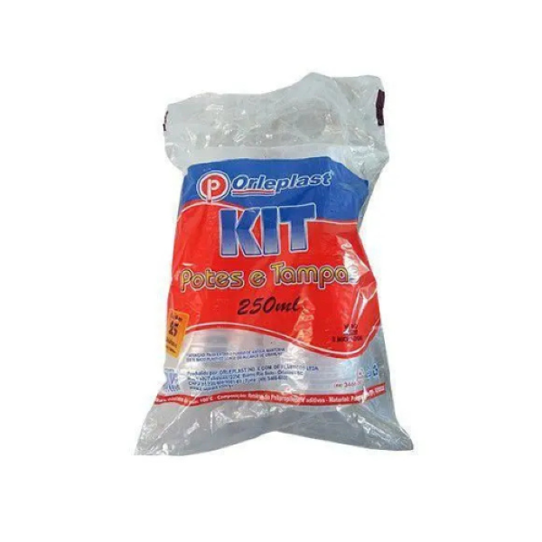 KIT POTES ORLEPLAST 250ML C/25