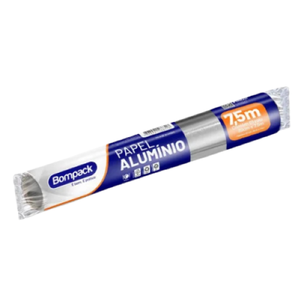 PAPEL ALUMÍNIO BOMPACK 30X7.5 UN