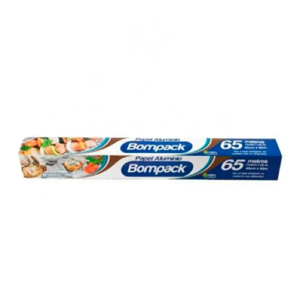 PAPEL ALUMÍNIO BOMPACK 45X65M