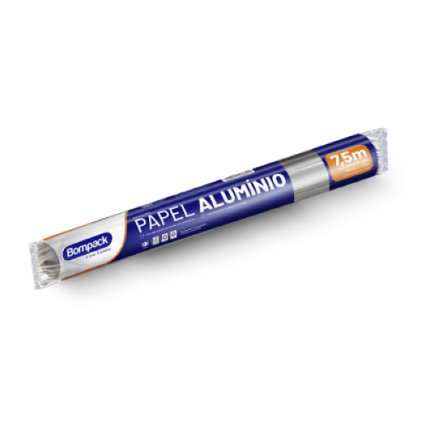 PAPEL ALUMÍNIO BOMPACK 45X7.5 UN