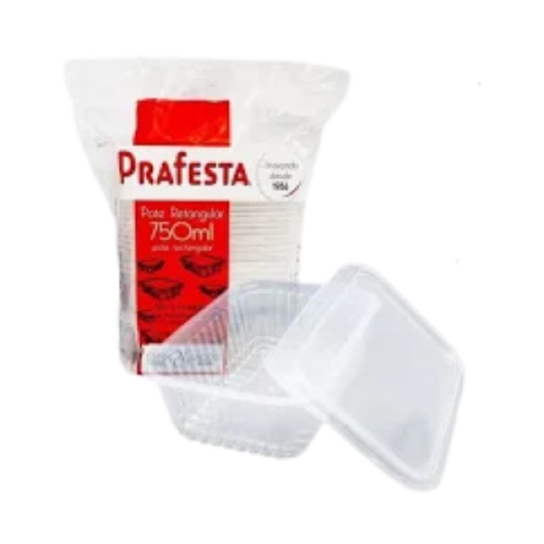 POTE RETANGULAR PRAFESTA C/24 750ML