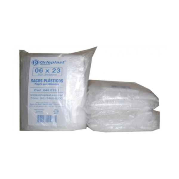 SACO TALHER 6CMX23CM C/500 ORLEPLAST