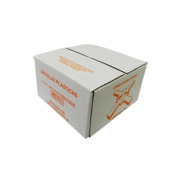 SACOLA ROSSO BRANCA 25X35 C/1000