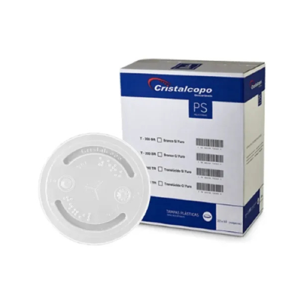 TAMPAS COPOS CRISTALCOPO T-700 TR S/FURO C/30