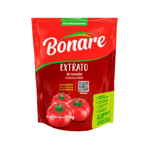 EXTRATO DE TOMATE BONARE SACHE 1,7KG