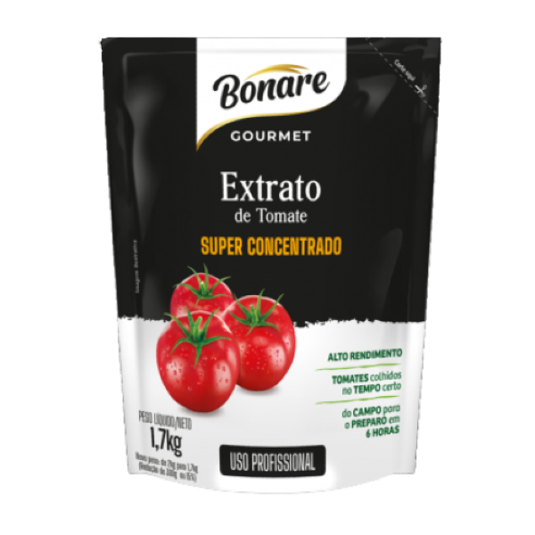 EXTRATO DE TOMATE BONARE SACHE GOURMET 1,7KG