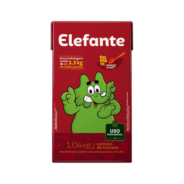 EXTRATO DE TOMATE ELEFANTE 1,04 KG