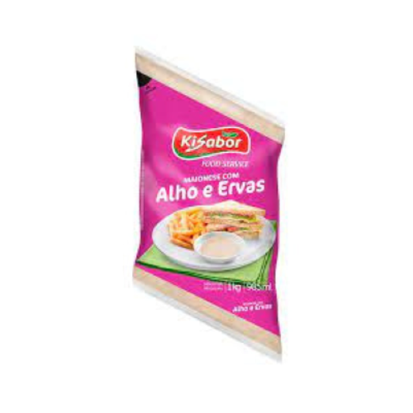 MAIONESE ALHO E ERVAS KISABOR 1KG
