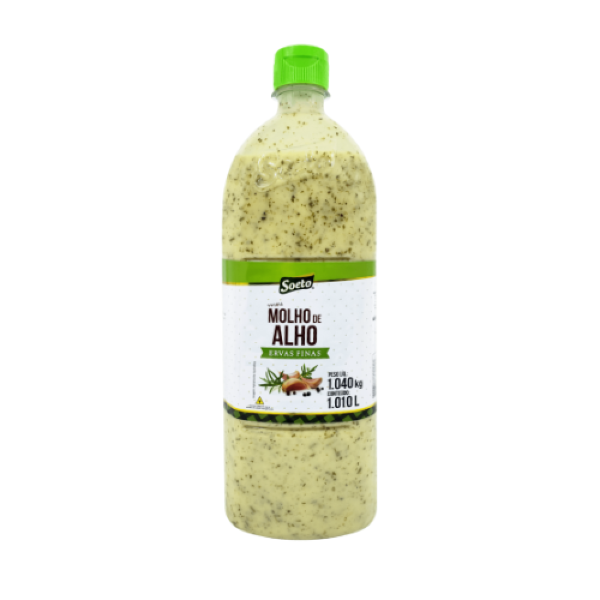MOLHO DE ALHO ERVAS FINAS SOETO 1,01L