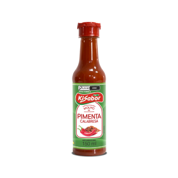 MOLHO DE PIMENTA CALABRESA KISABOR 150ML