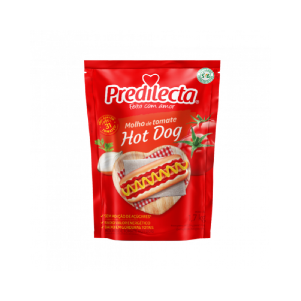 MOLHO DE TOMATE HOT DOG PREDILECTA 1,7KG