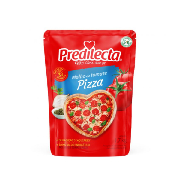 MOLHO DE TOMATE PIZZA PREDILECTA 1,7KG