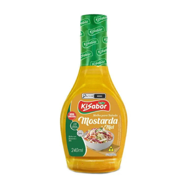 MOLHO P/SALADA KISABOR MOSTARDA E MEL 240ML