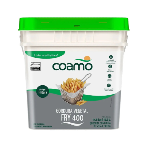 GORDURA VEGETAL COAMO FRY 400 14,5 KG