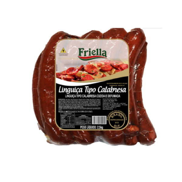 LINGUIÇA TIPO CALABRESA FRIELLA 2,5KG