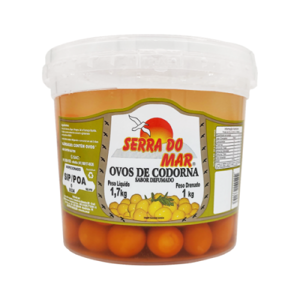 OVOS DE CODORNA DEFUMADO SERRA DO MAR 1KG