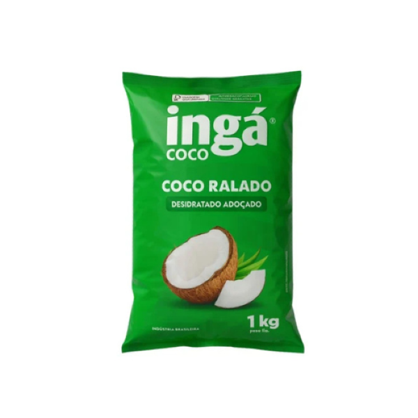 COCO RALADO ADOÇADO INGA 1KG
