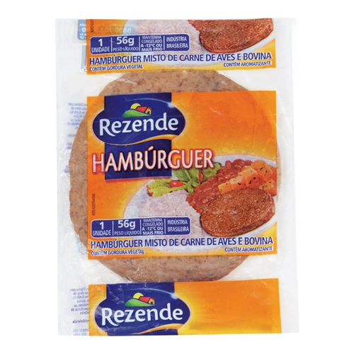 HAMBURGUER REZENDE 56GR CXC/36