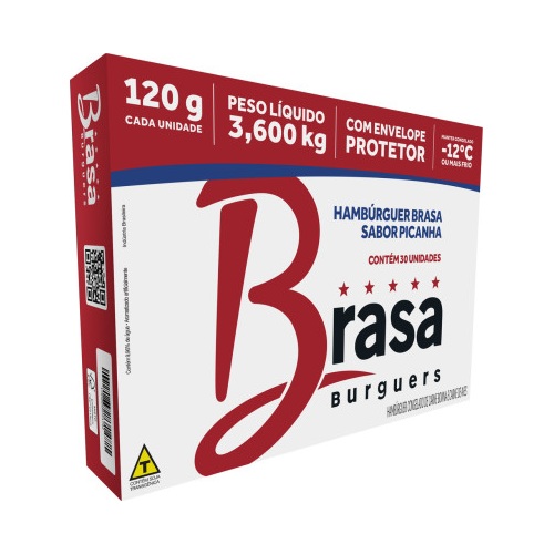 HAMBURGUER BRASA PICANHA 120GR CXC/30