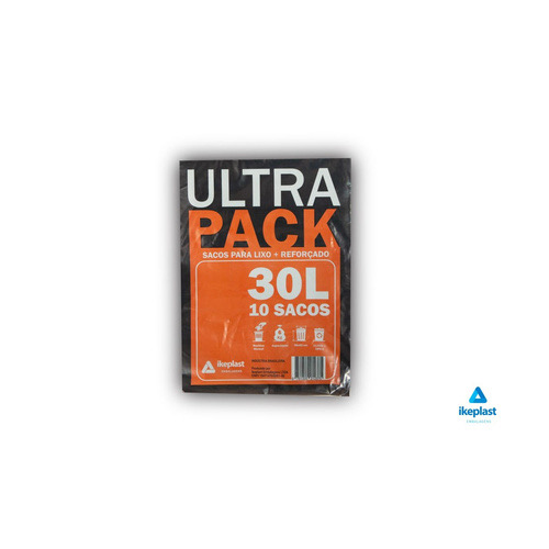 SACO LIXO ULTRA PACK 30L C/10 ( LARANJA )