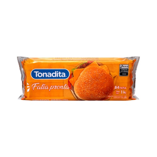 QUEIJO FATIADO SABOR CHEDDAR TONADITA 1,680 KG