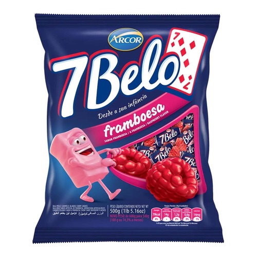 BALA 7 BELO FRAMBOESA 500G