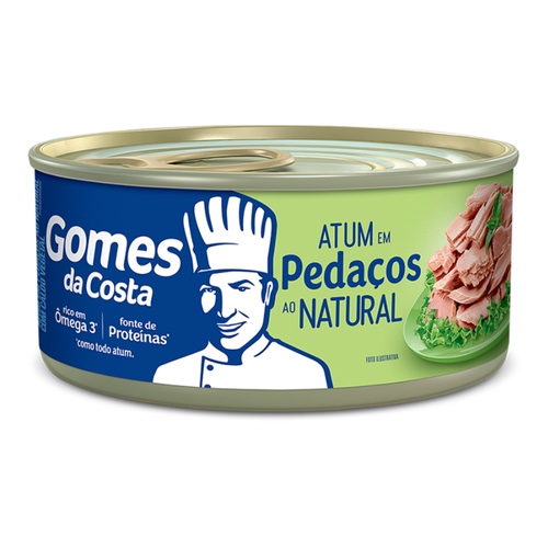ATUM PEDAÇOS NATURAL GOMES DA COSTA 130GR