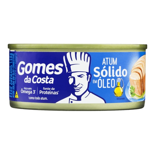 ATUM SOLIDO EM ÓLEO GOMES DA COSTA 120G