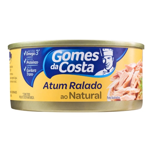 ATUM RALADO NATURAL GOMES DA COSTA 130GR