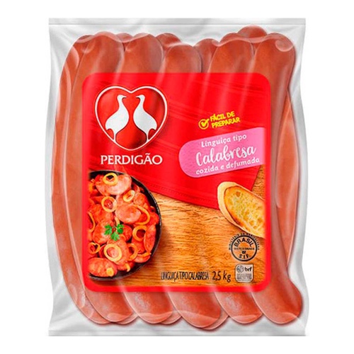 LINGUIÇA TIPO CALABRESA PERDIGÃO 2,5KG