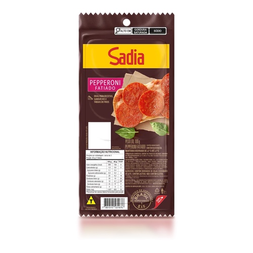SALAME PEPPERONI SADIA 100GR
