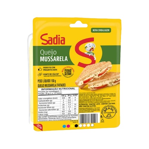 QUEIJO MUSSARELA FATIADO SADIA 150GR