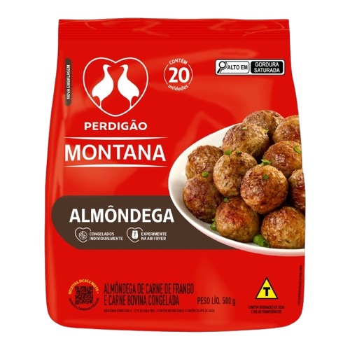 ALMONDEGA PERDIGÃO MONTANA 500GR