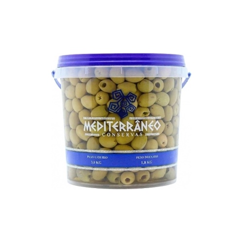 AZEITONA VERDE C/CAROÇO SABOR DO MEDITERRANEO 1KG