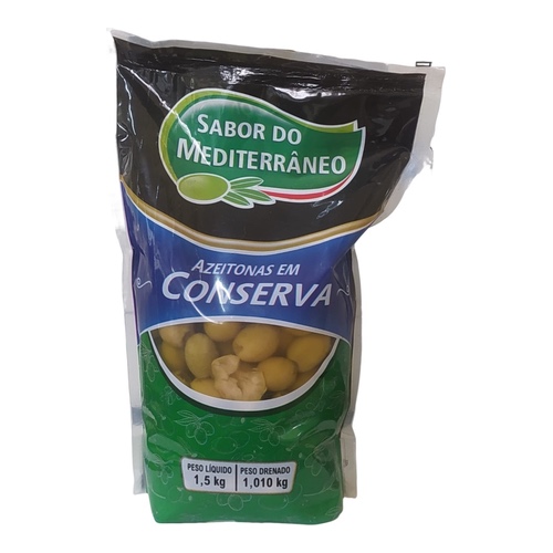 AZEITONA VERDE S/CAROÇO SABOR DO MEDITERRANEO 1KG