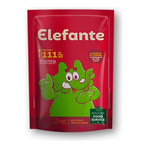 EXTRATO DE TOMATE ELEFANTE SACHE 2KG