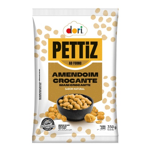 AMENDOIM NATURAL PETTIZ 350GR