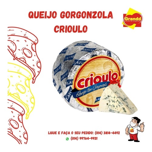 QUEIJO GORGONZOLA CRIOULO CUNHA KG