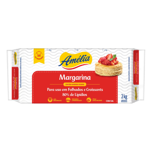 MARGARINA AMÉLIA FOLHADOS C/SAL