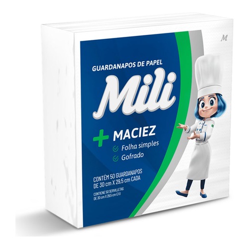 GUARDANAPO MILI 30X29,5 C/200