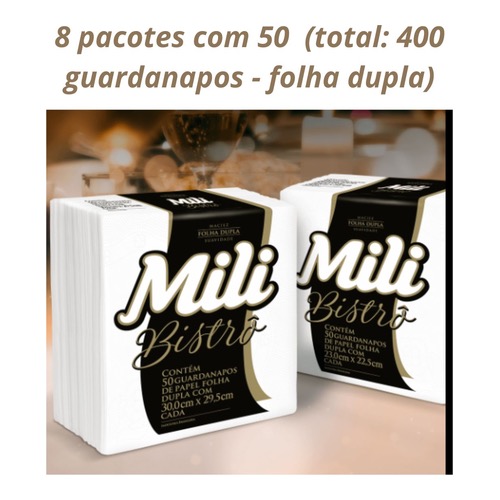 GUARDANAPO MILI BISTRO 30X29,5 C/50
